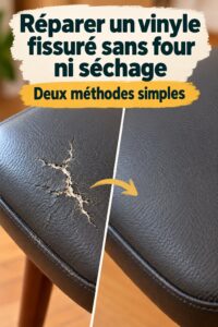 Sièges en vinyle fissurés à réparer dans une voiture