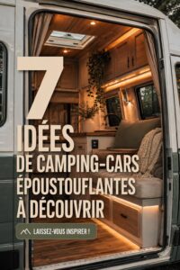 Un van transformé en espace de vie chaleureux et fonctionnel.