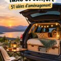 Camping en voiture luxueux et confortable avec des accessoires de qualité.