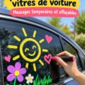 Vitres de voiture personnalisées avec de la peinture acrylique colorée